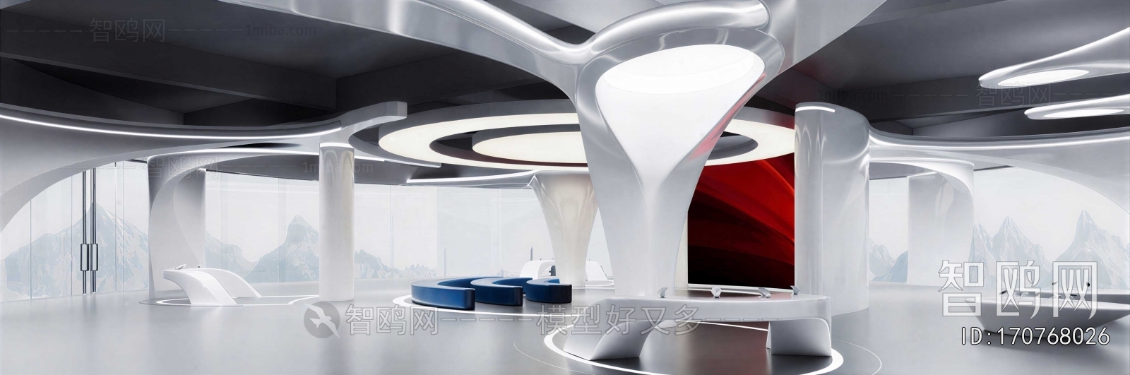 Modern Office Reception Desk