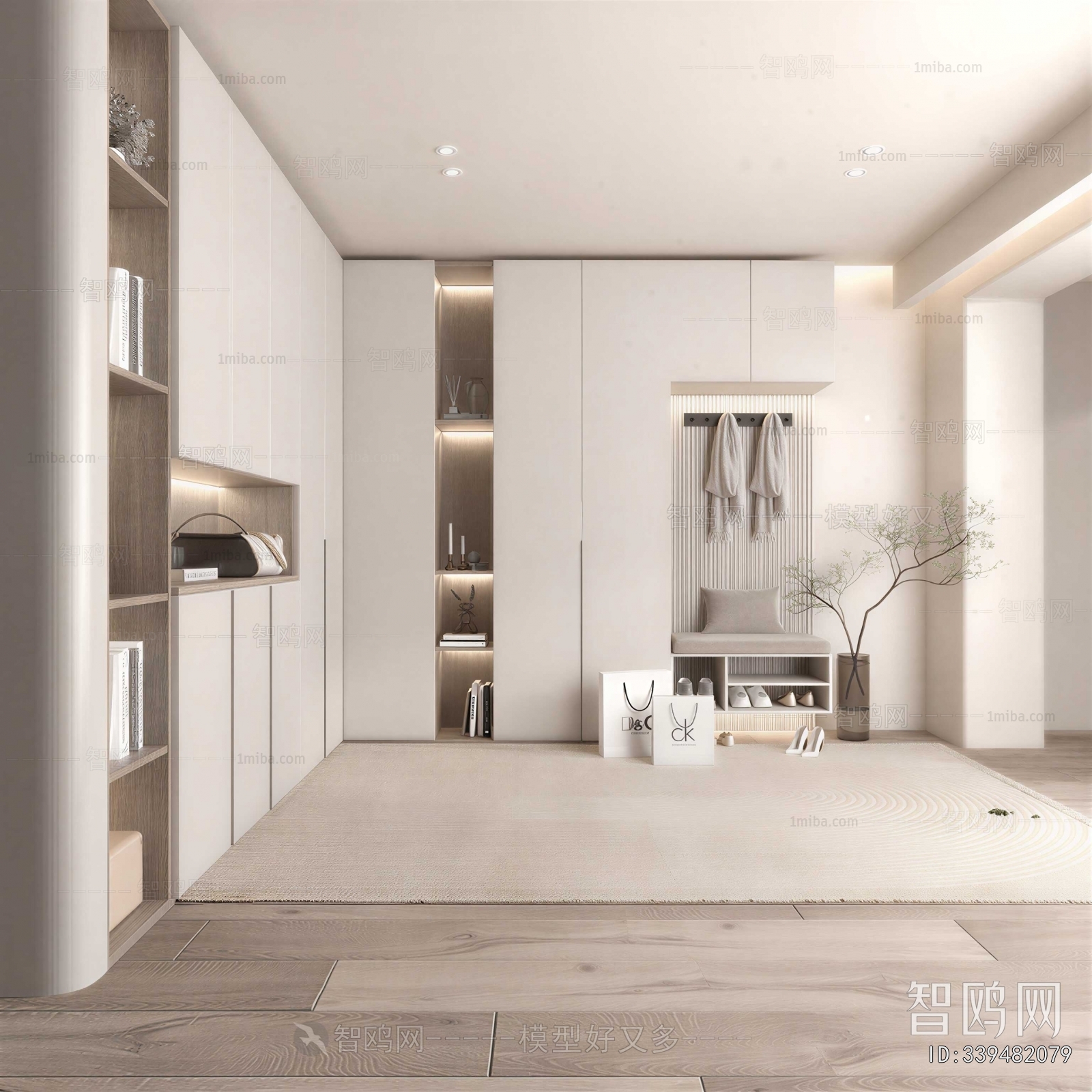 Modern Clothes Storage Area