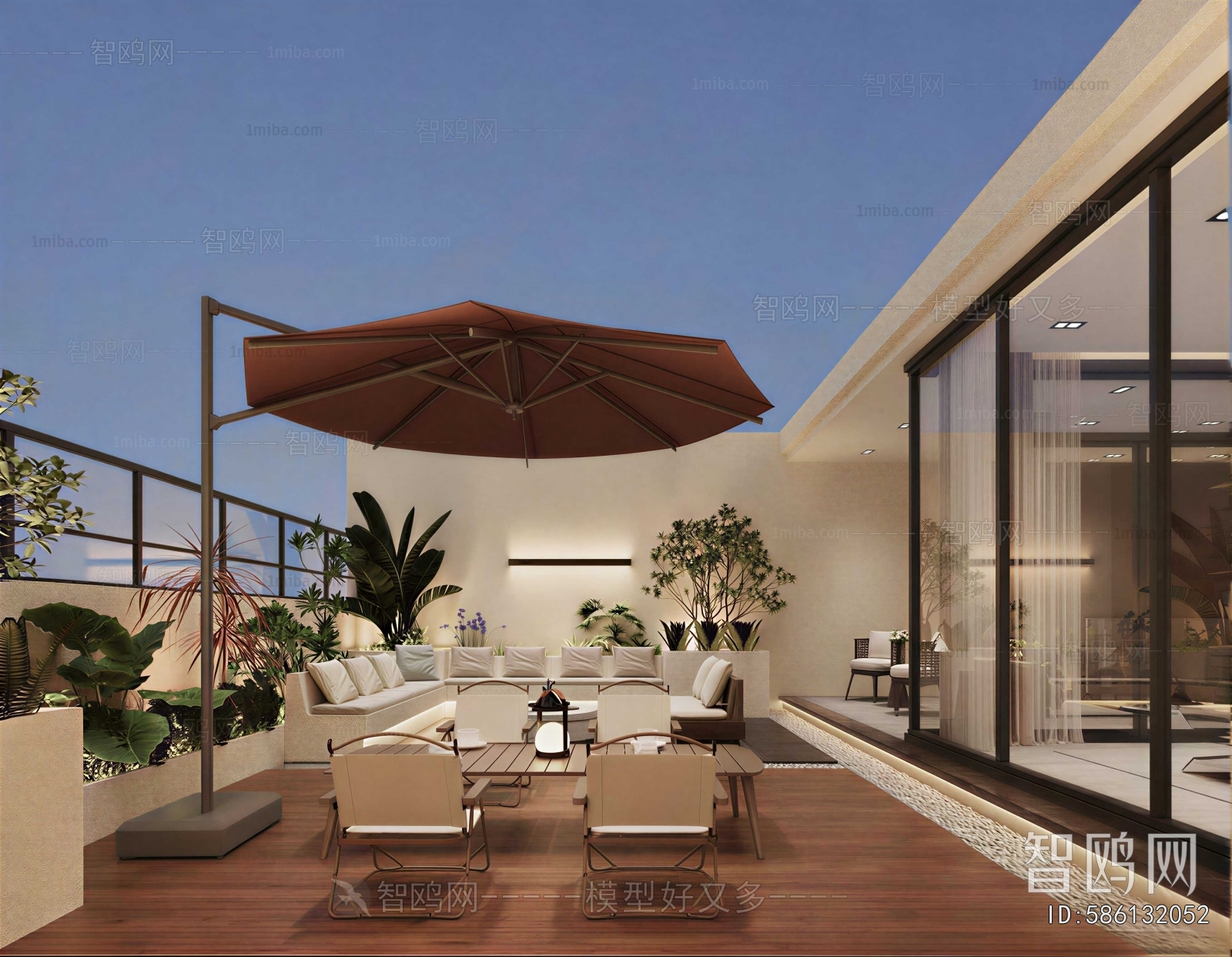 Modern Courtyard/landscape
