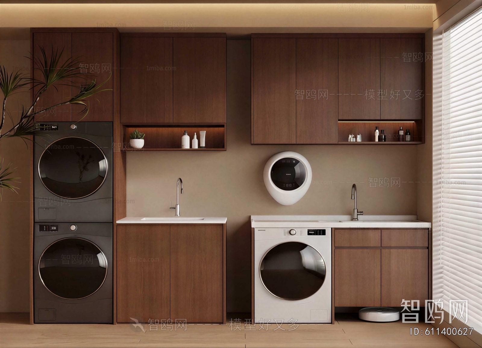 Modern Laundry Cabinet