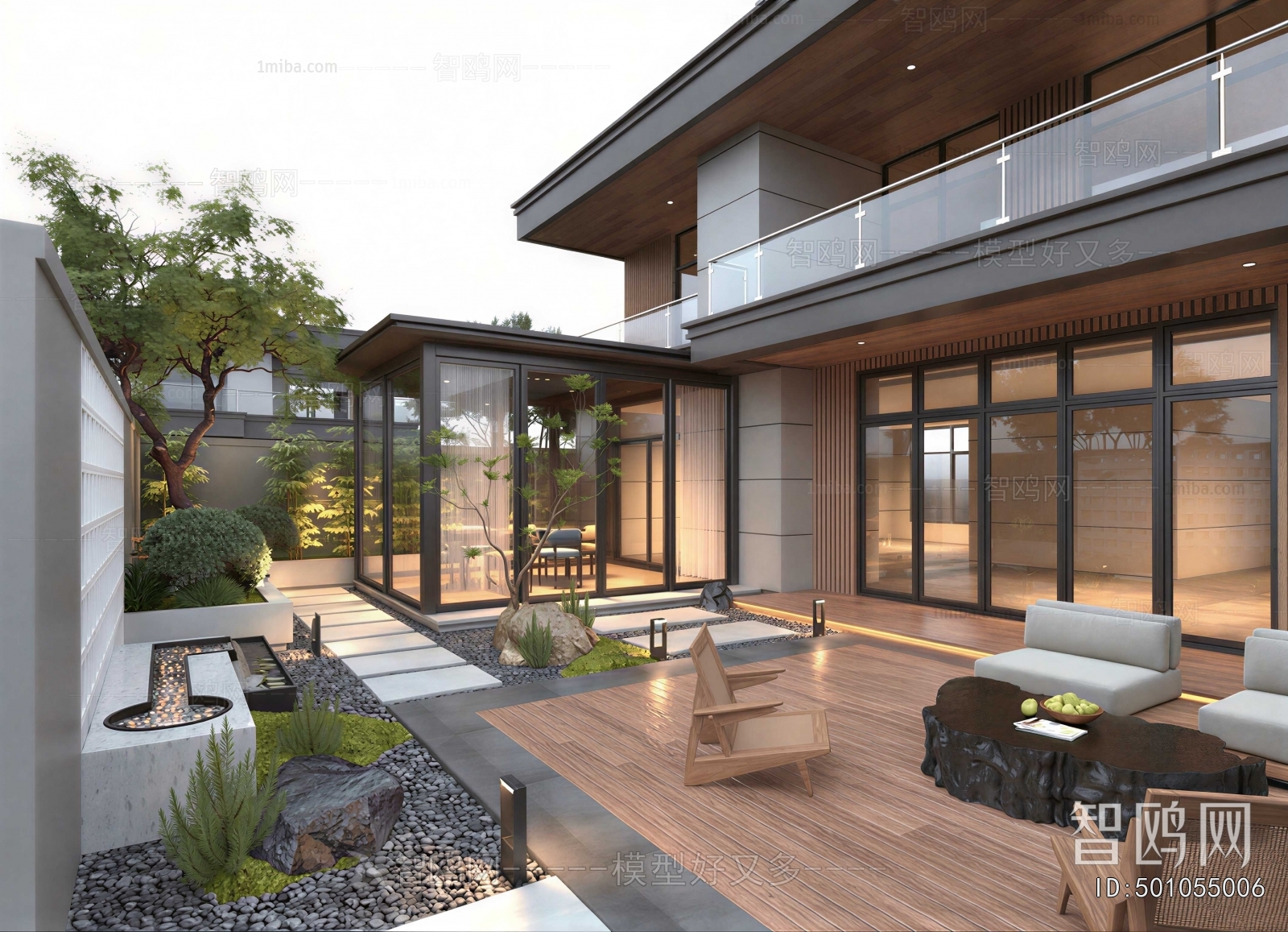 Modern Courtyard/landscape