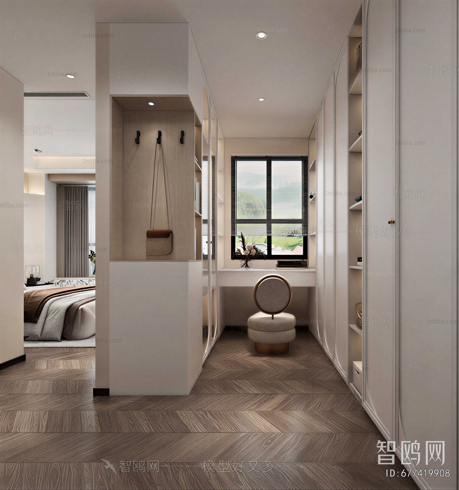 Modern Clothes Storage Area