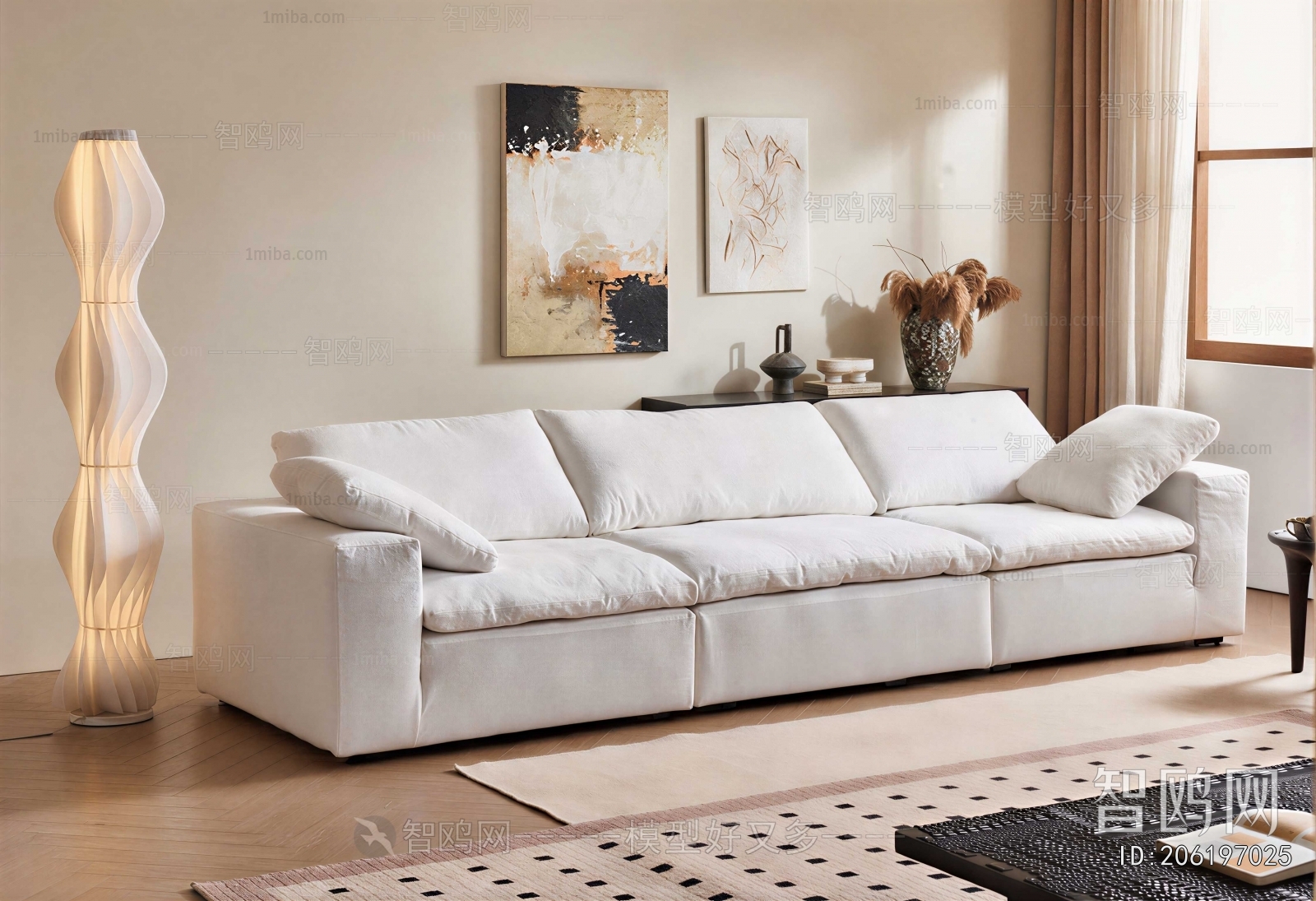 Modern Three-seat Sofa