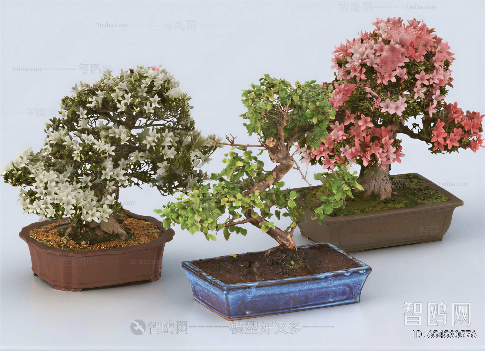 New Chinese Style Potted Green Plant