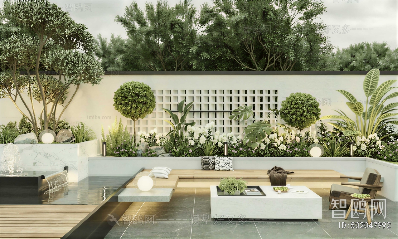 Modern Courtyard/landscape