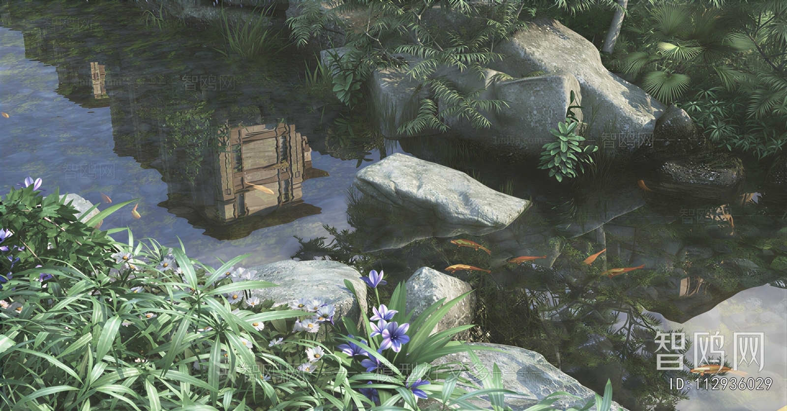 Modern Rockery Waterscape