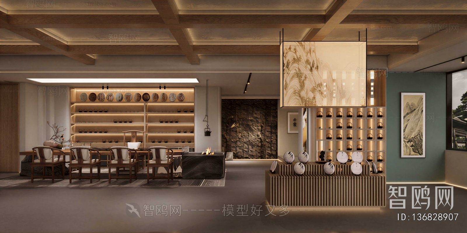 New Chinese Style Teahouse Tea House