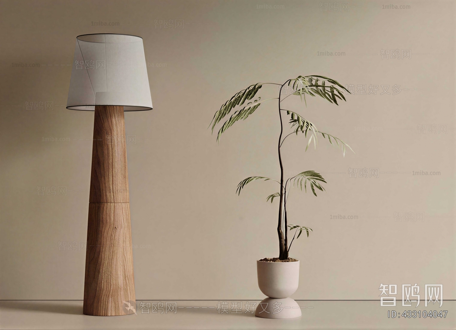 Modern Ground Green Plant Potted Plants