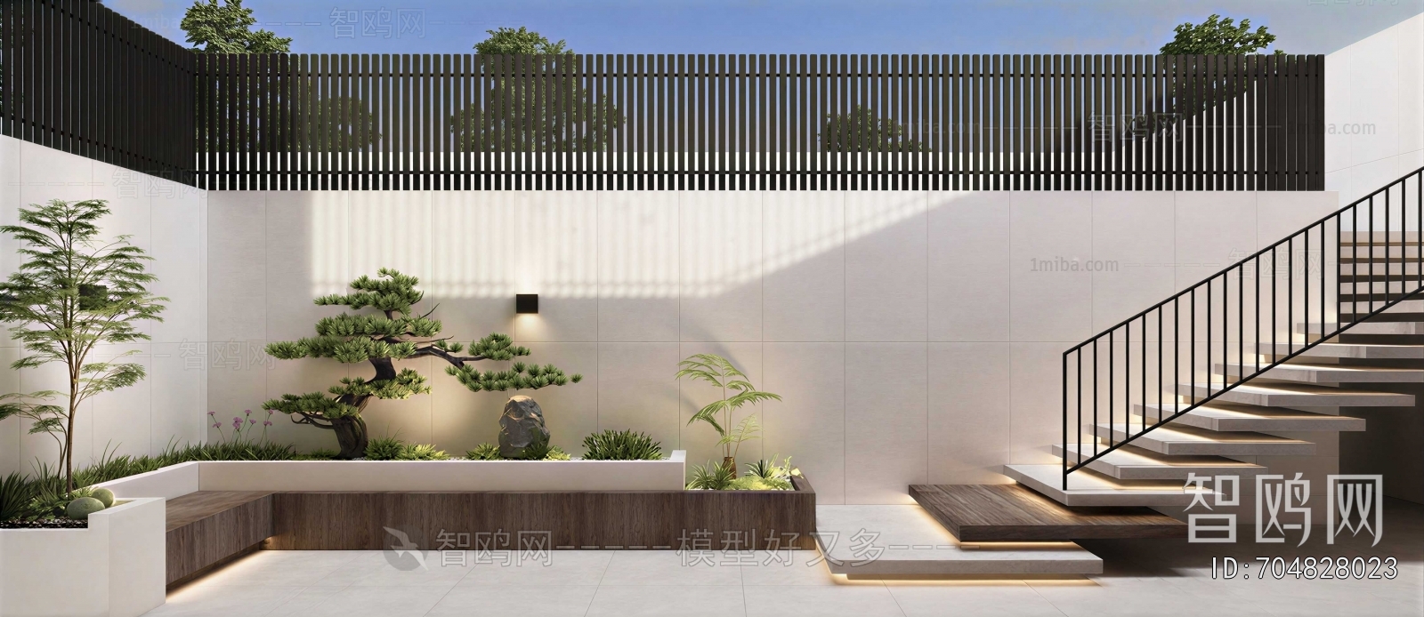 Modern Courtyard/landscape