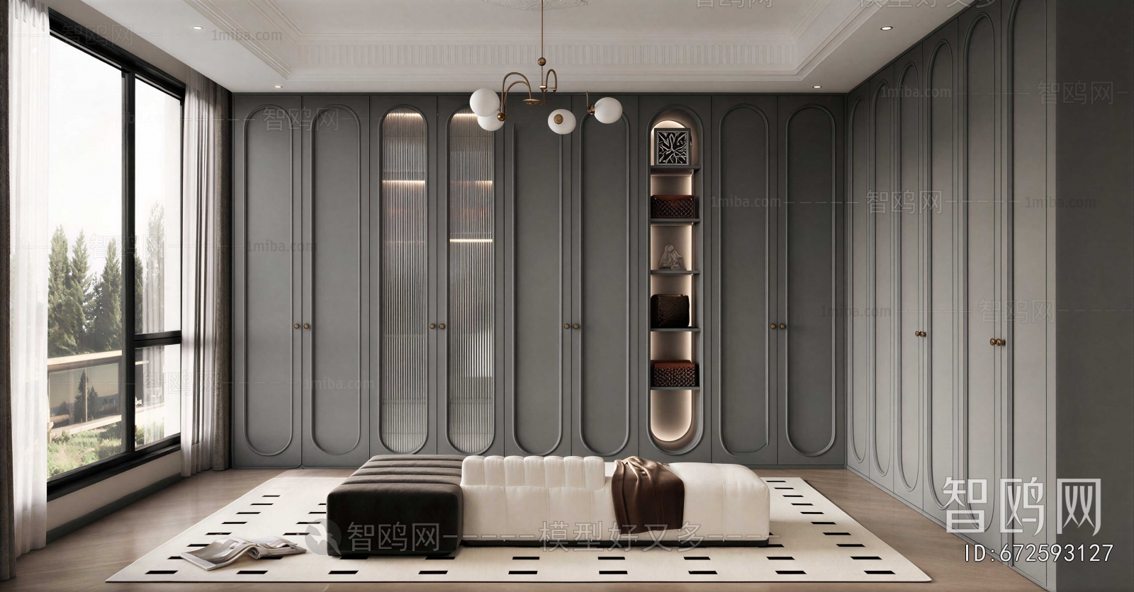 French Style Clothes Storage Area