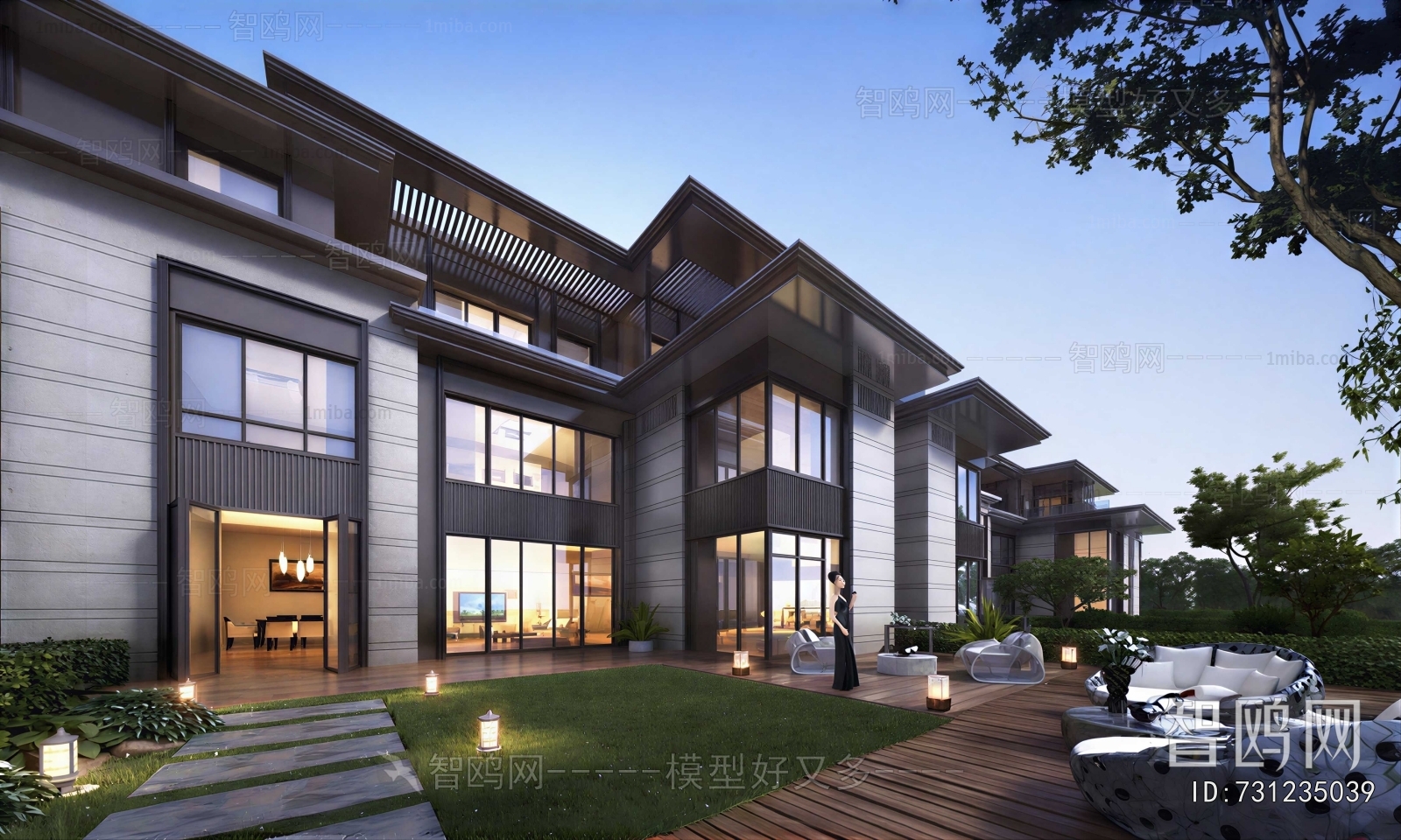 New Chinese Style Building Appearance