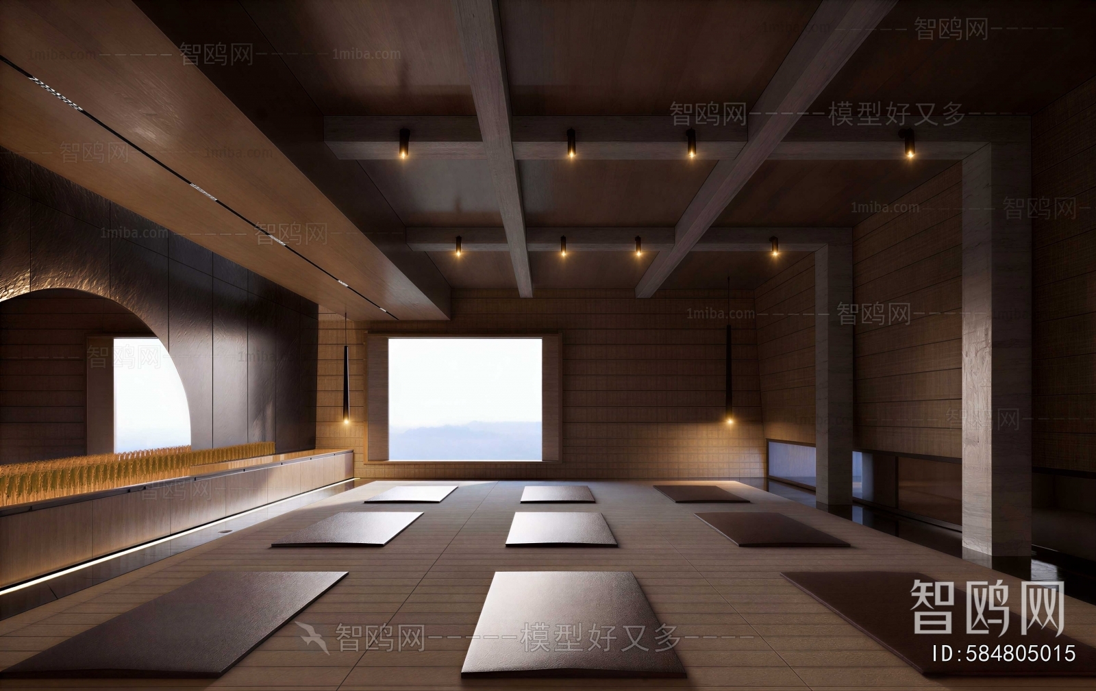 Modern Yoga Room