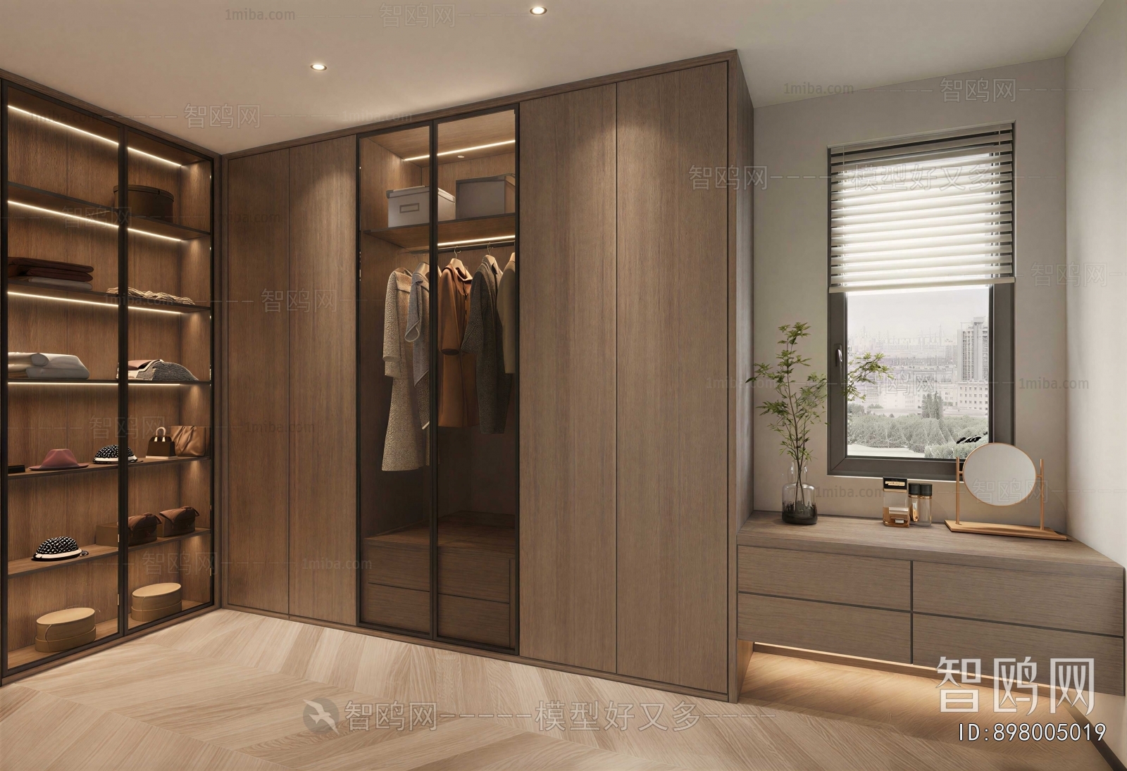 Modern Clothes Storage Area