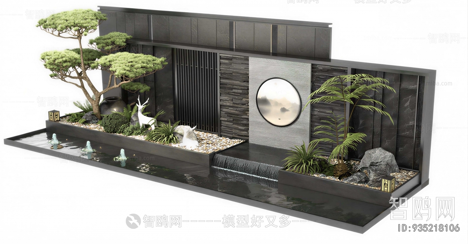 New Chinese Style Landscape Wall