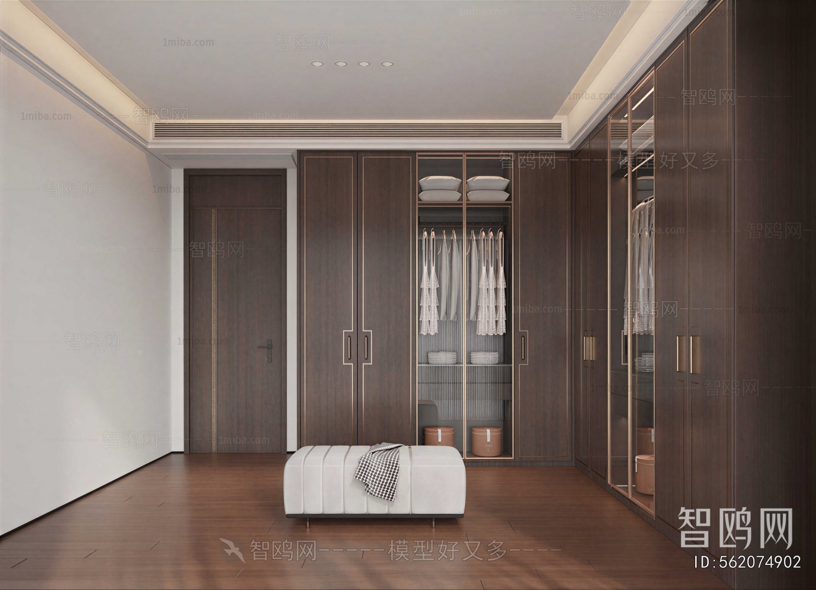 Modern Clothes Storage Area