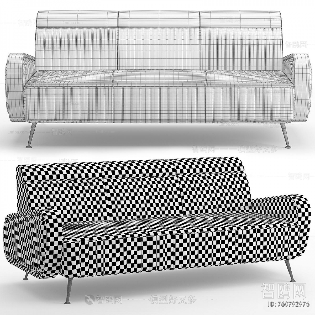 Modern Three-seat Sofa