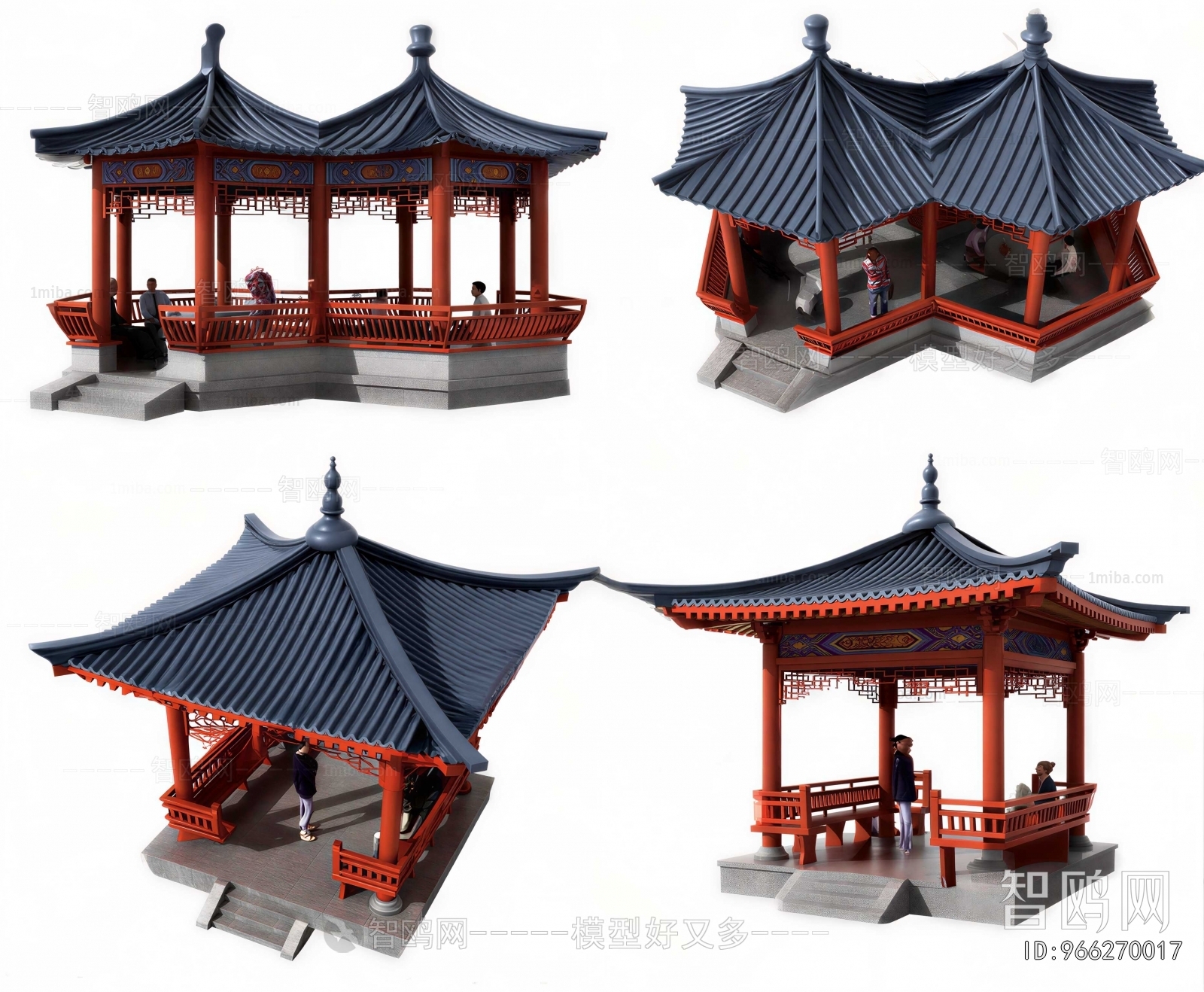 Modern Chinese Style Ancient Architectural Buildings