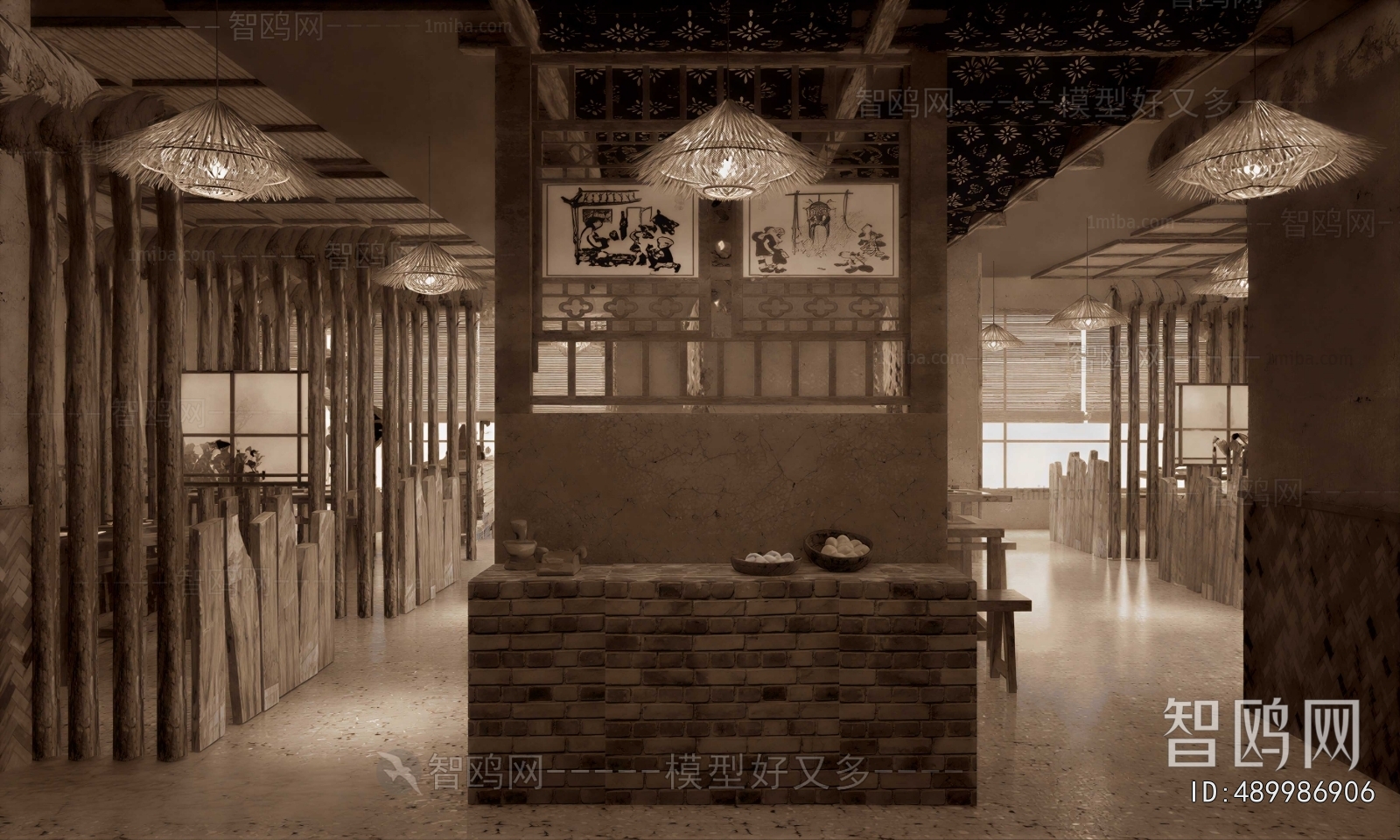 New Chinese Style Dining Room