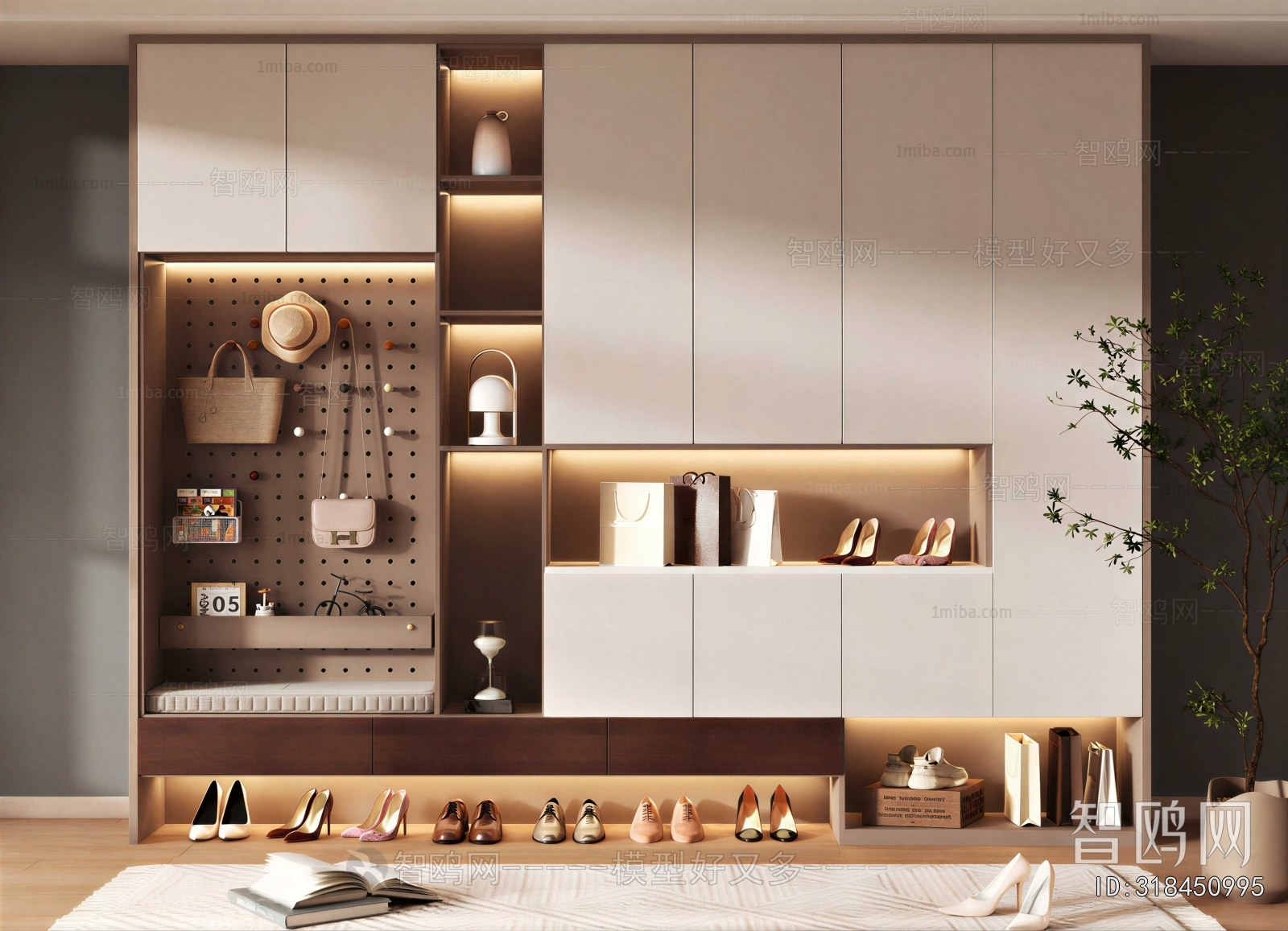 Modern Shoe Cabinet