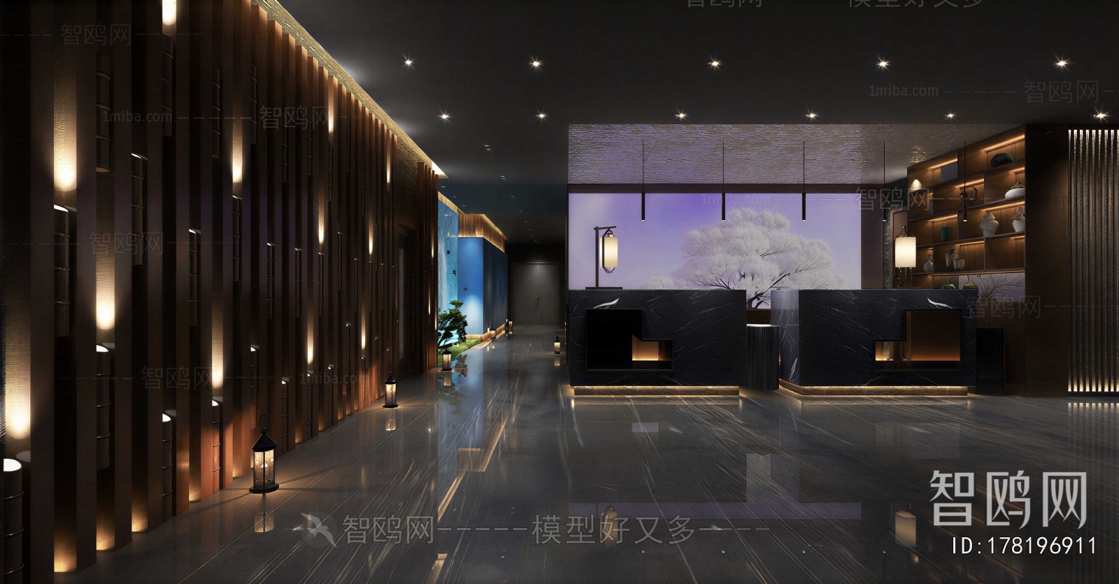 New Chinese Style Lobby Hall