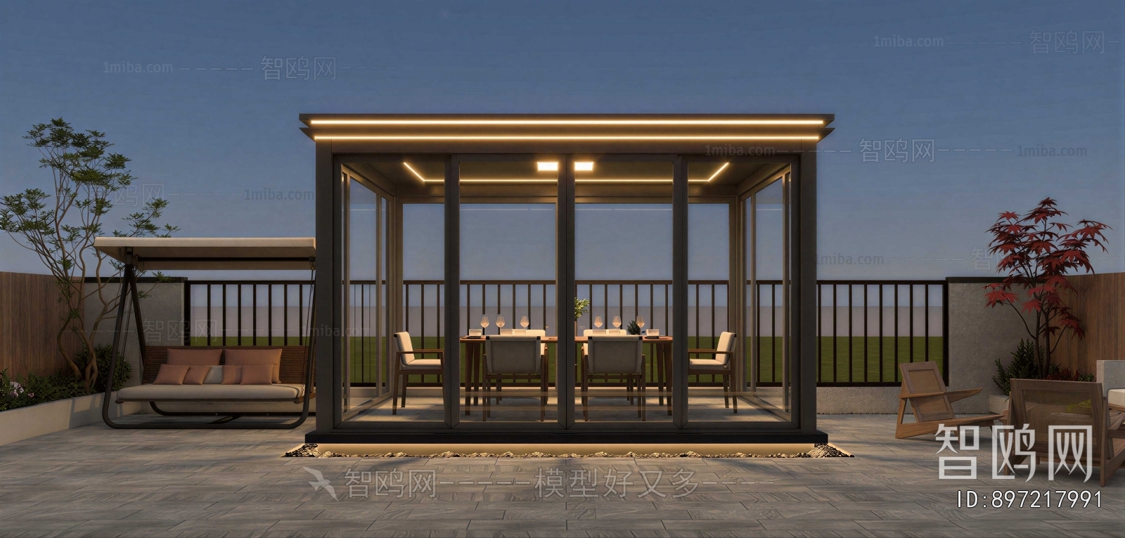 Modern Courtyard/landscape