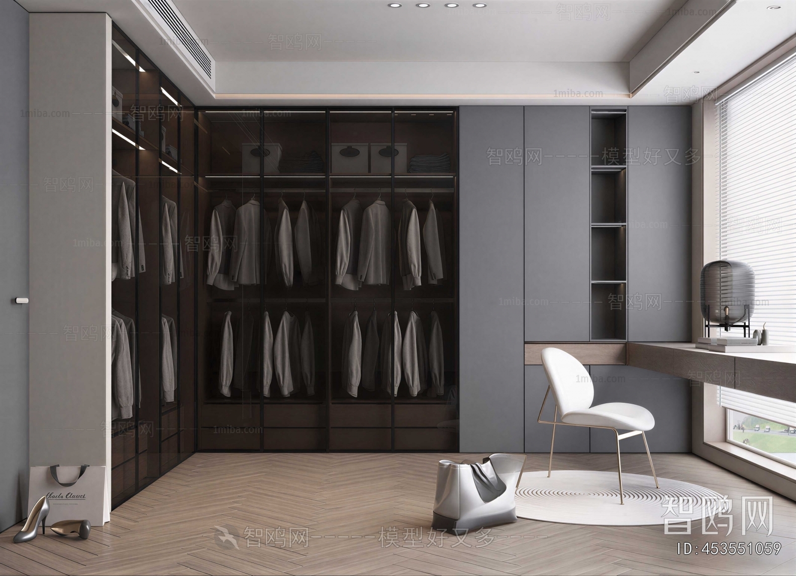 Modern Clothes Storage Area