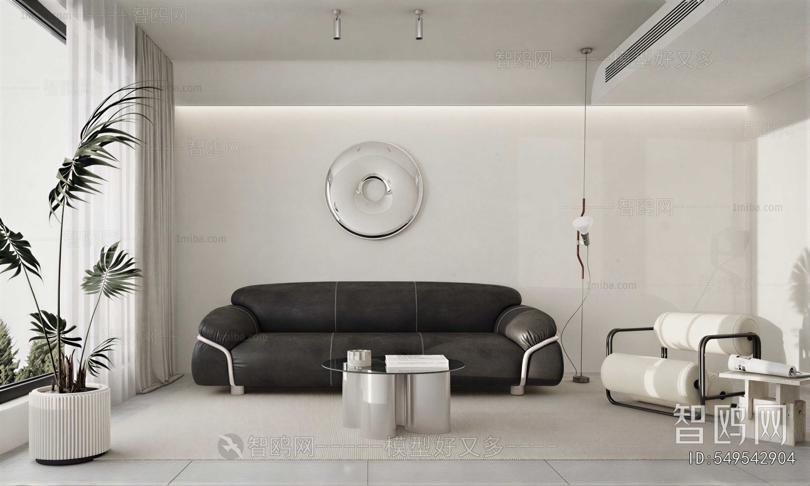 Modern Three-seat Sofa