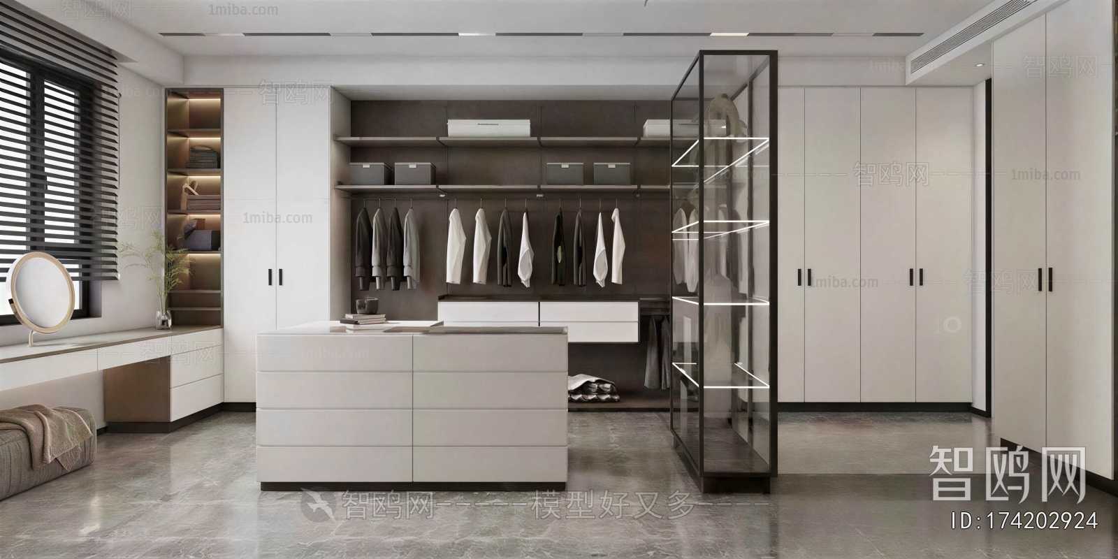 Modern Clothes Storage Area