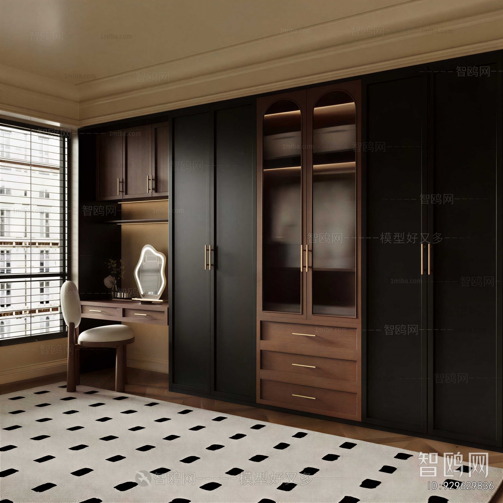 Modern Clothes Storage Area