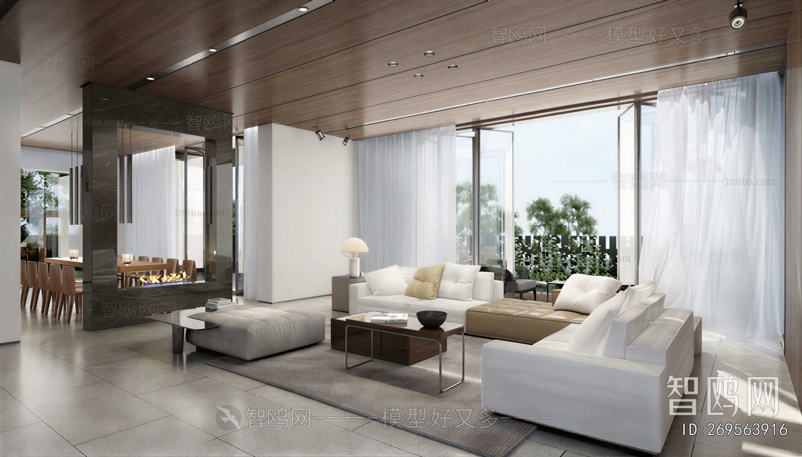 New Chinese Style A Living Room