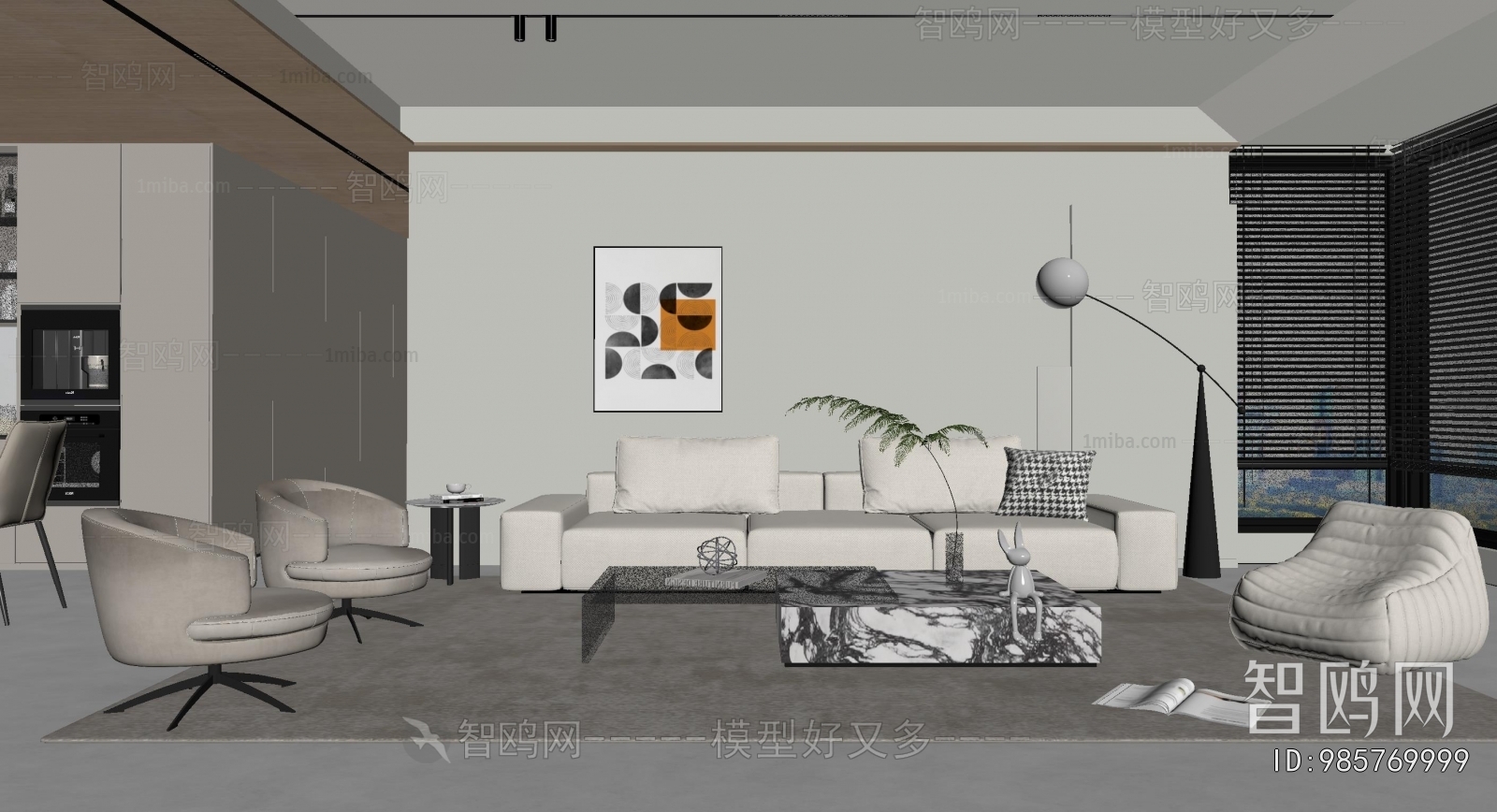 Wabi-sabi Style A Living Room