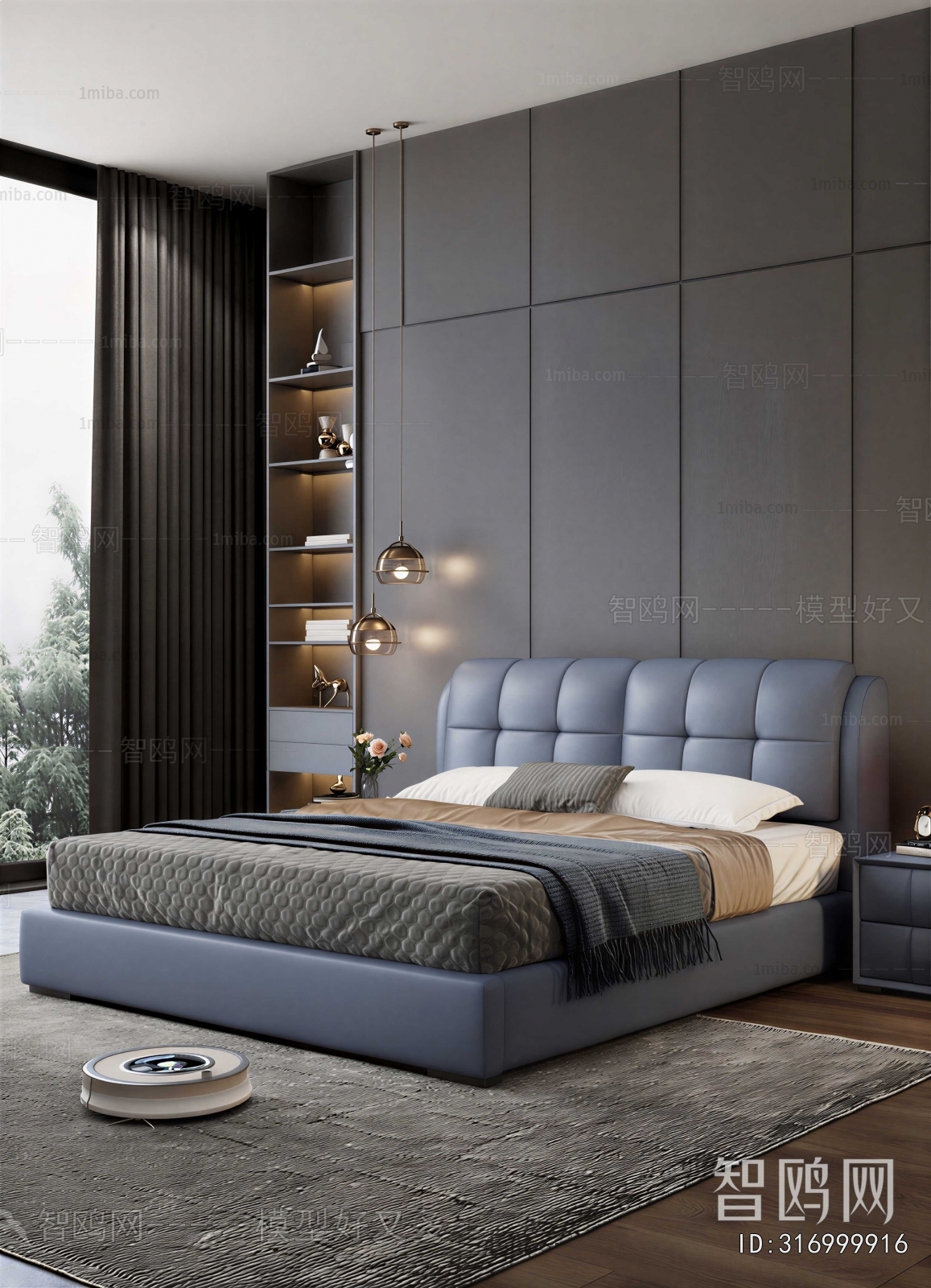 Modern Double Bed