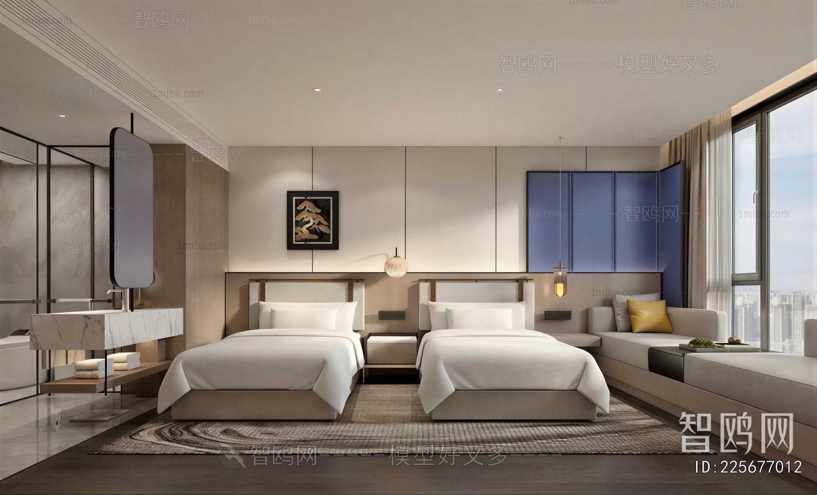 Modern Guest Room
