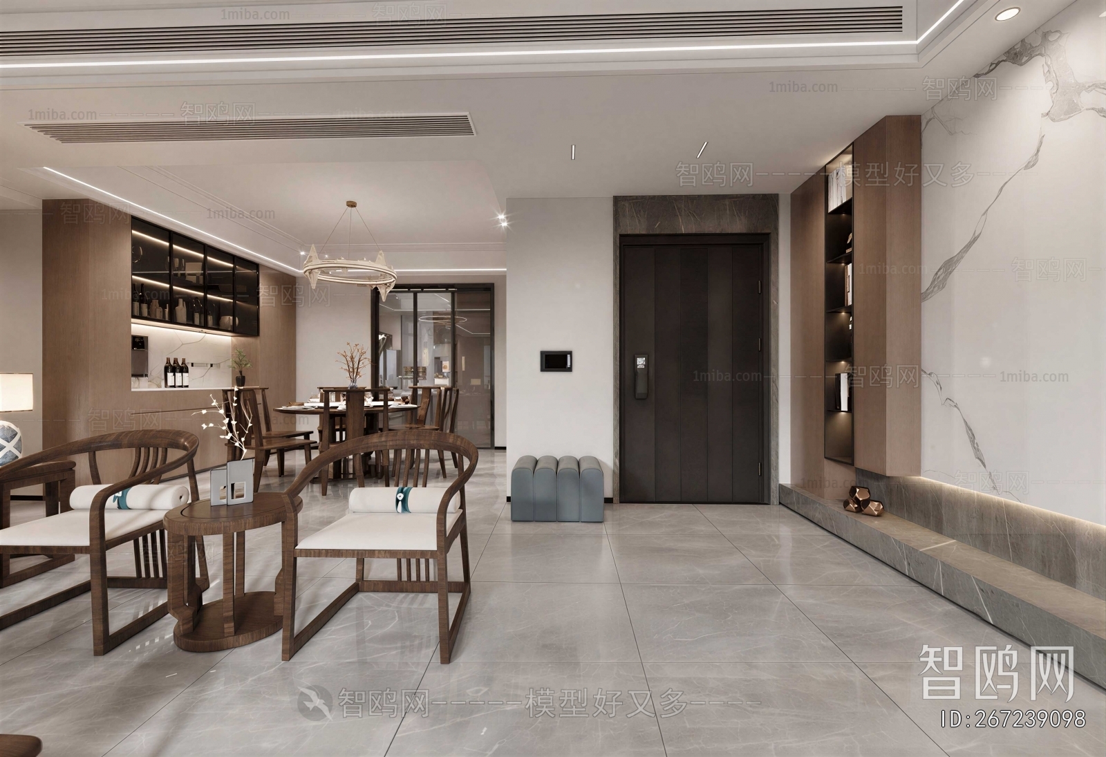New Chinese Style Dining Room