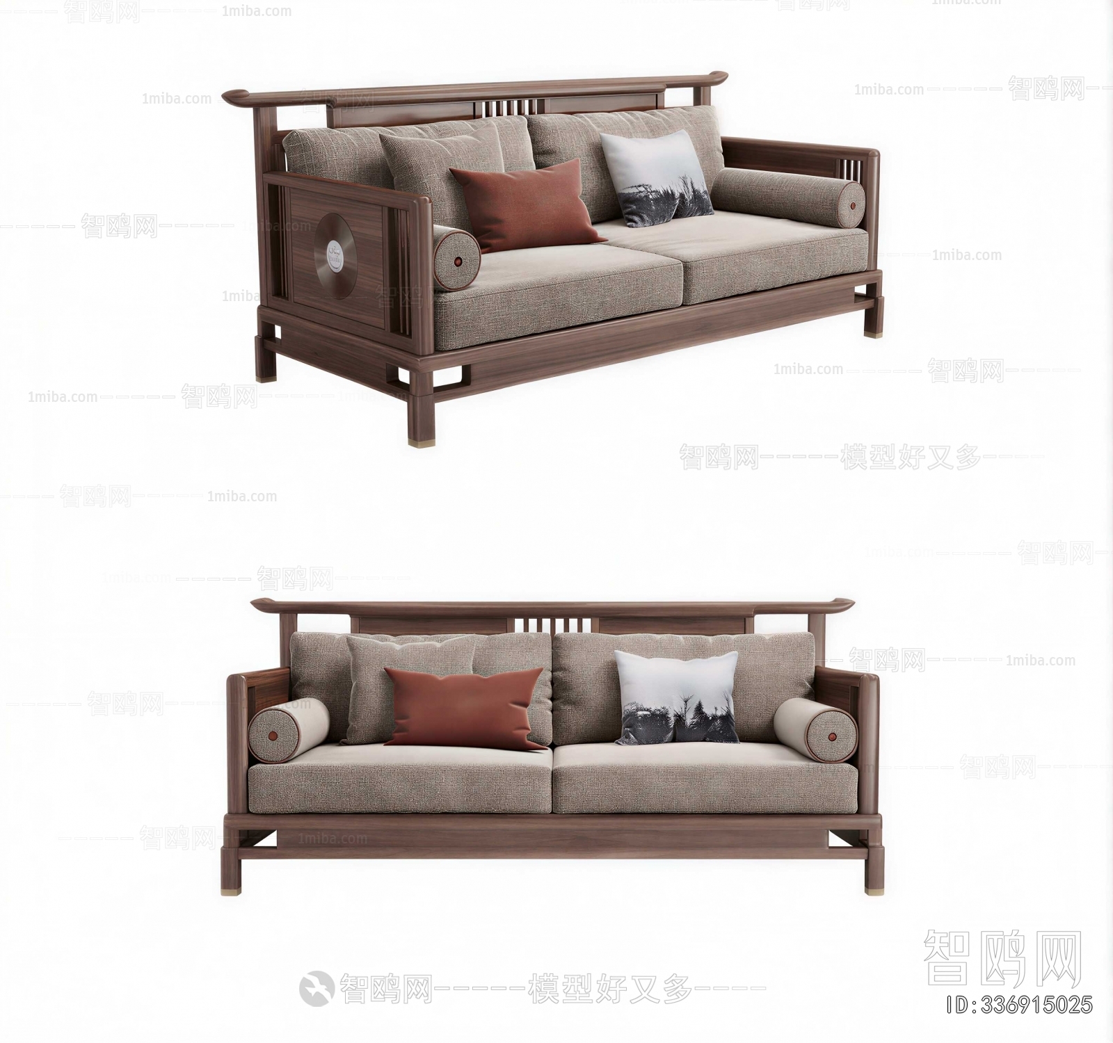 New Chinese Style A Sofa For Two
