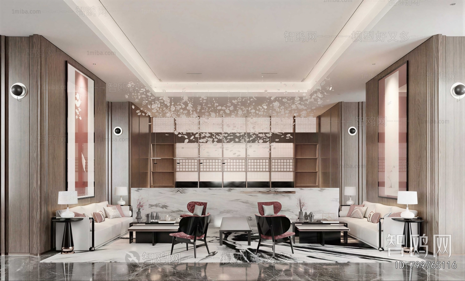 New Chinese Style Reception Area