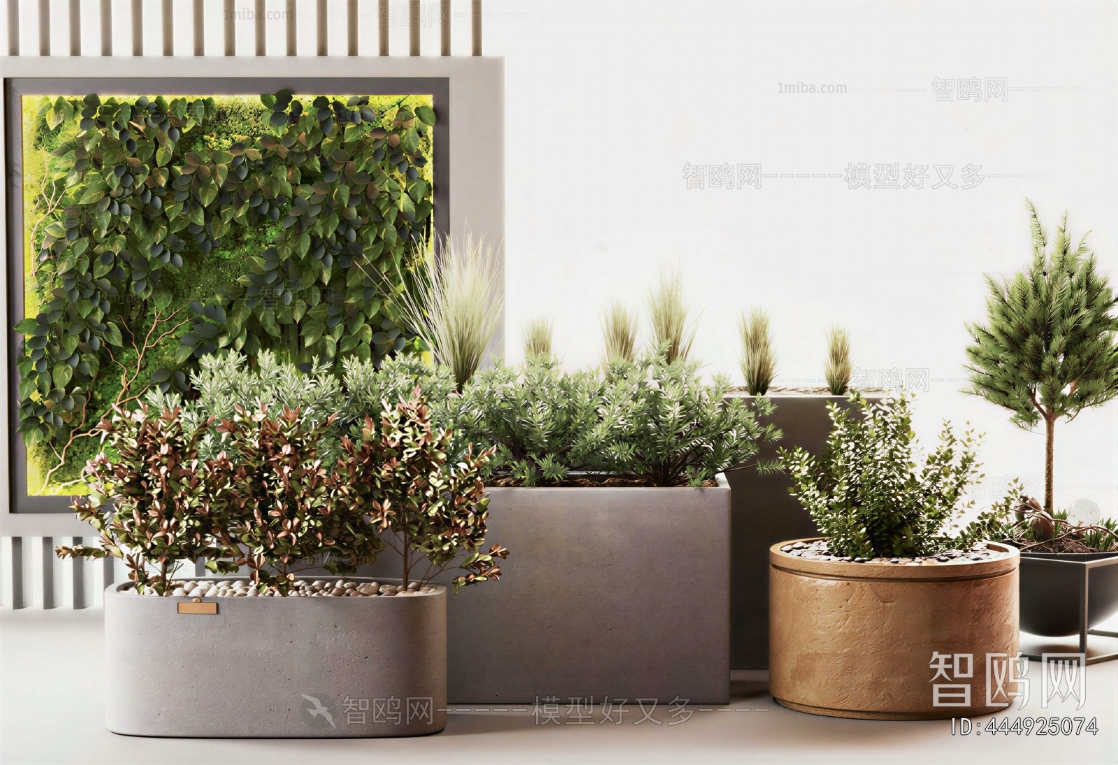 Modern Ground Green Plant Potted Plants
