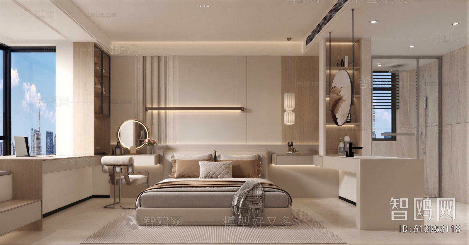 New Chinese Style Bedroom