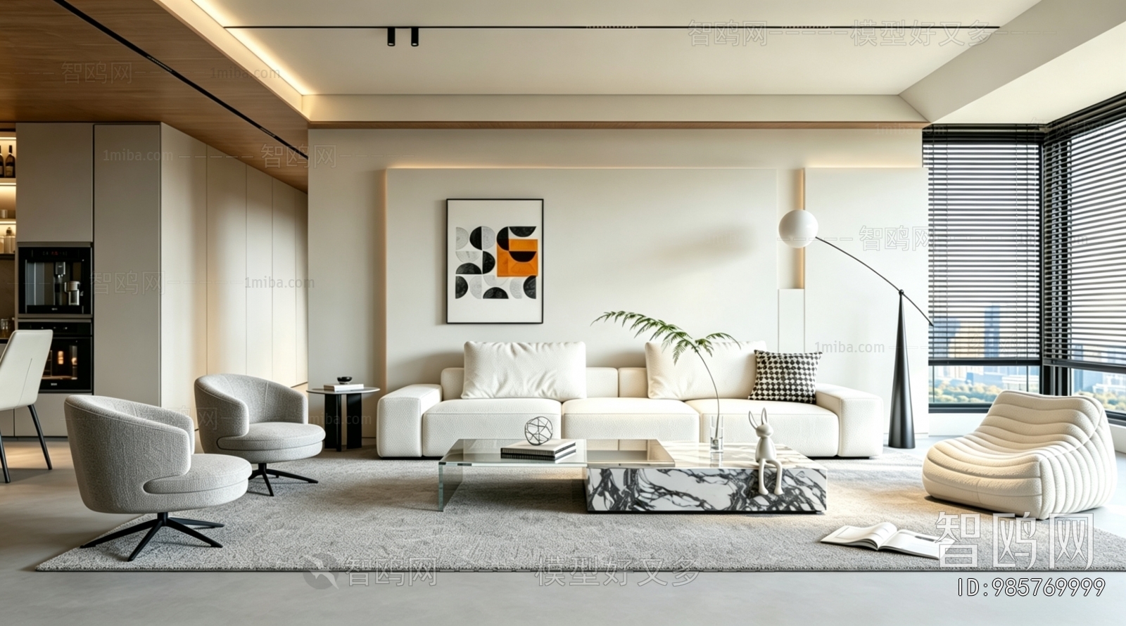 Wabi-sabi Style A Living Room