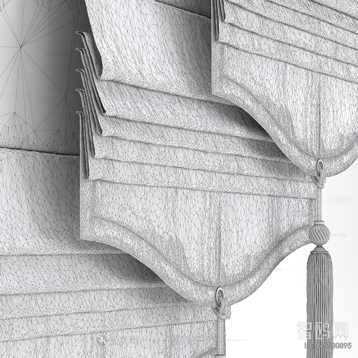 New Chinese Style Roman Curtain