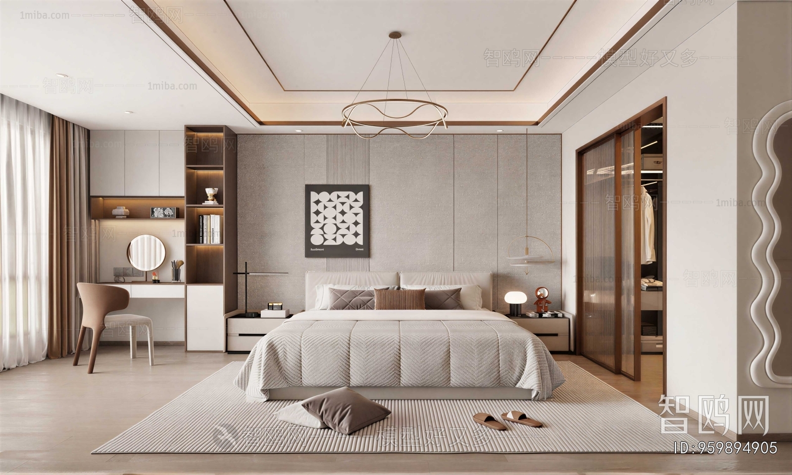 New Chinese Style Bedroom
