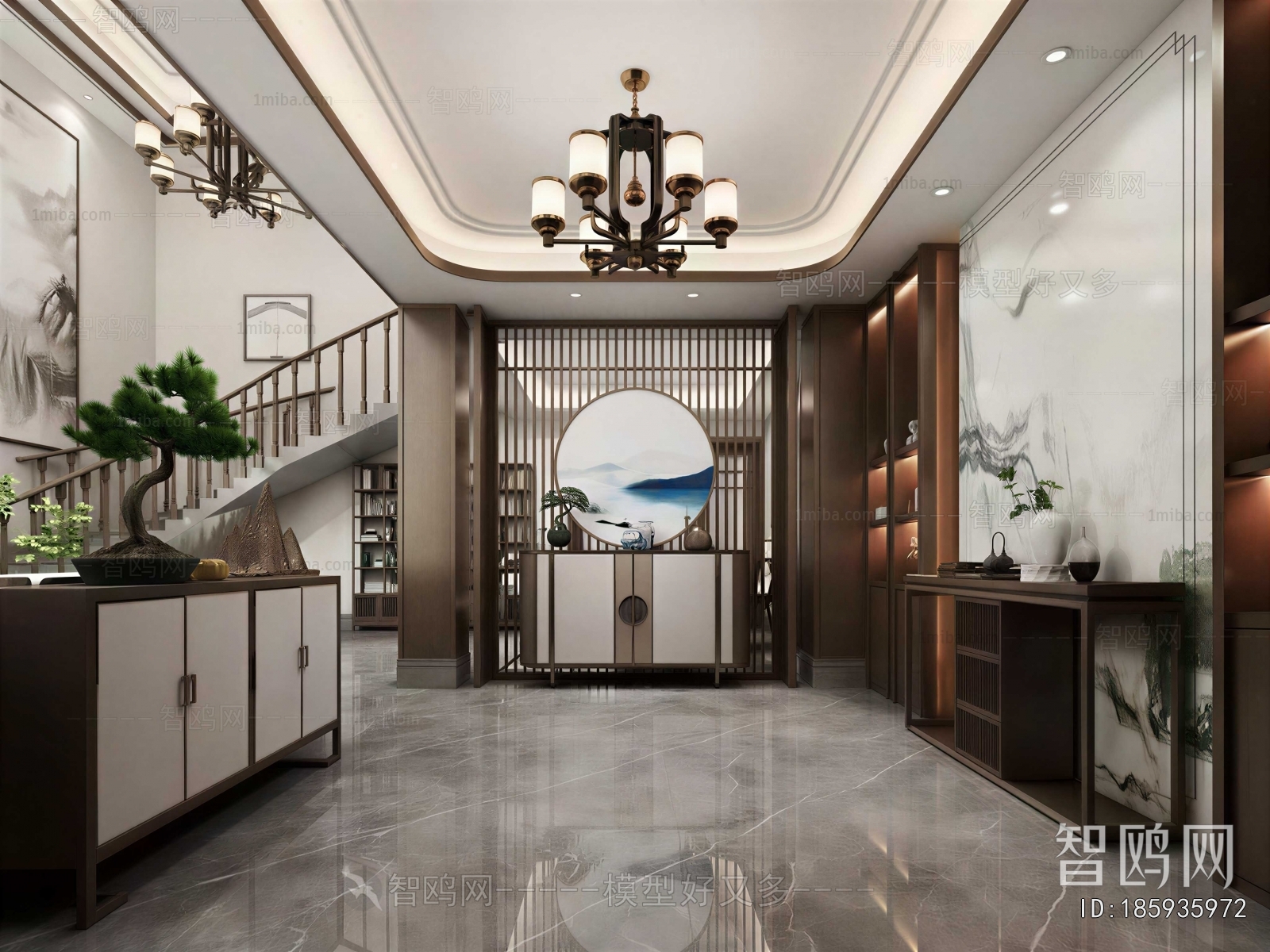 New Chinese Style Hallway
