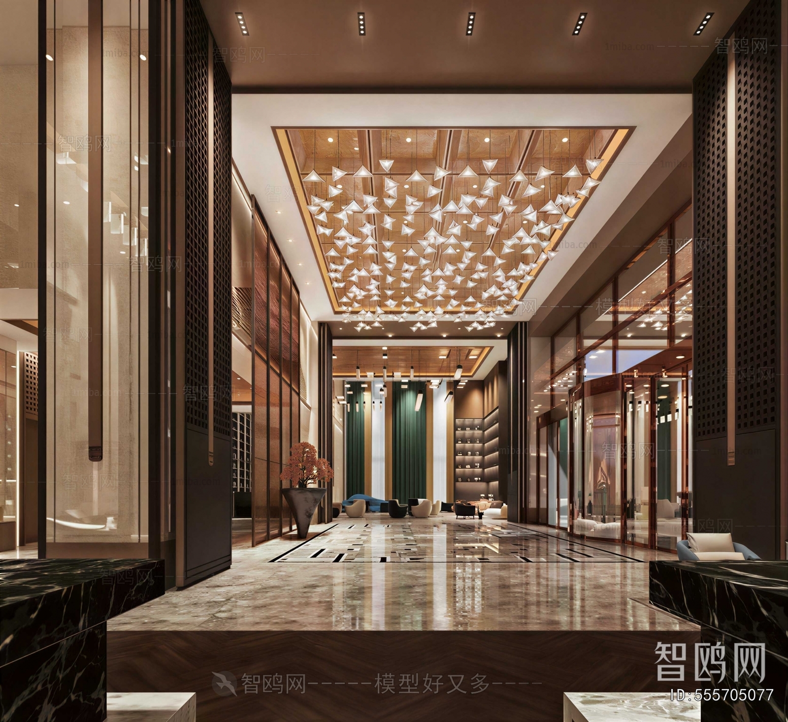 New Chinese Style Lobby Hall