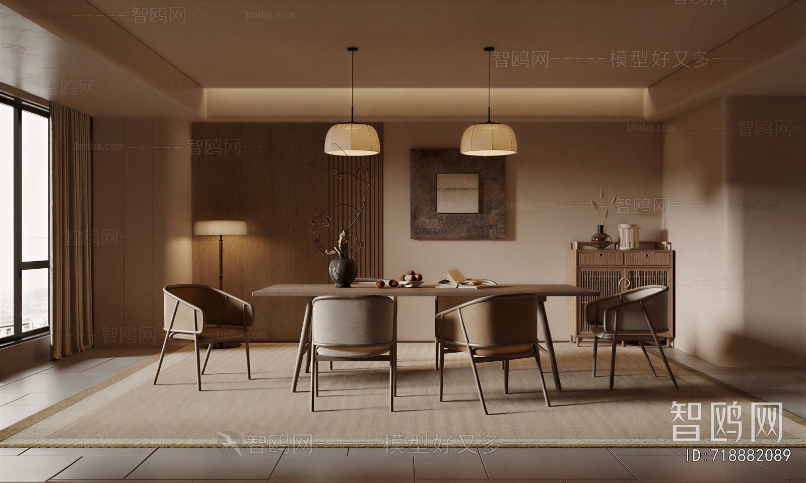 New Chinese Style Dining Room