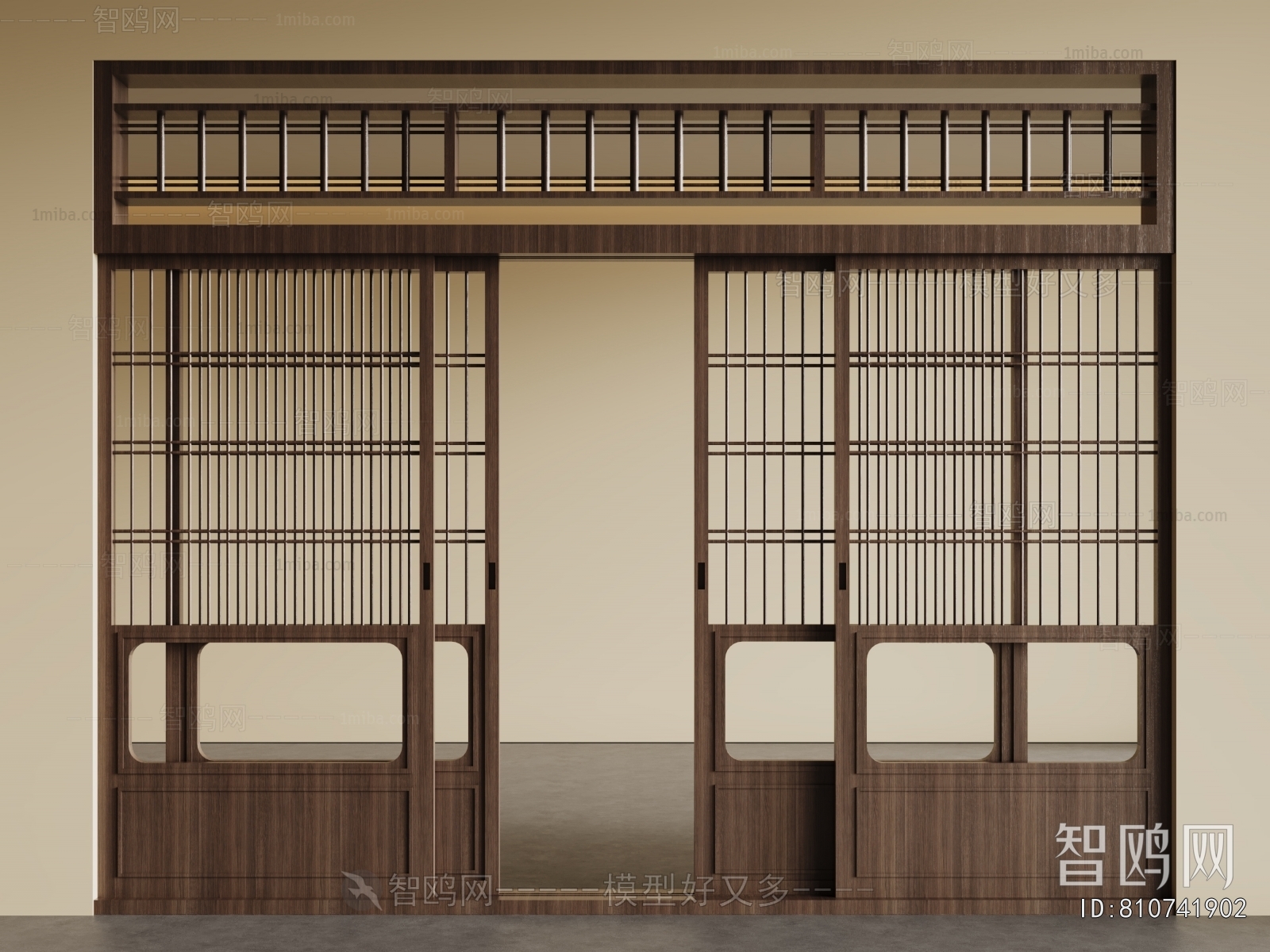 New Chinese Style Sliding Door