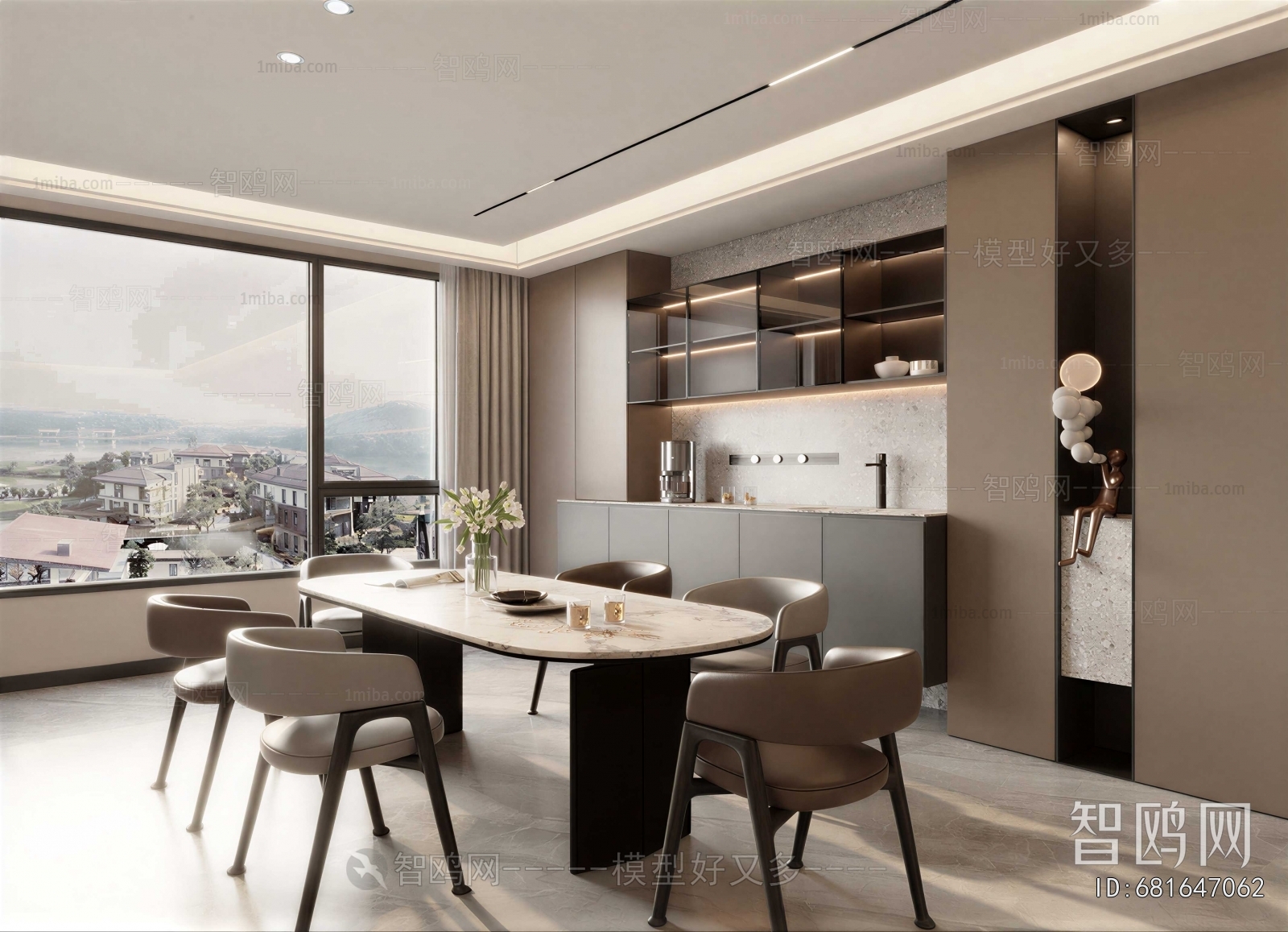 New Chinese Style Dining Room