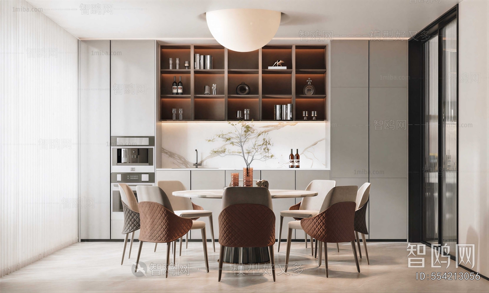 New Chinese Style Dining Room