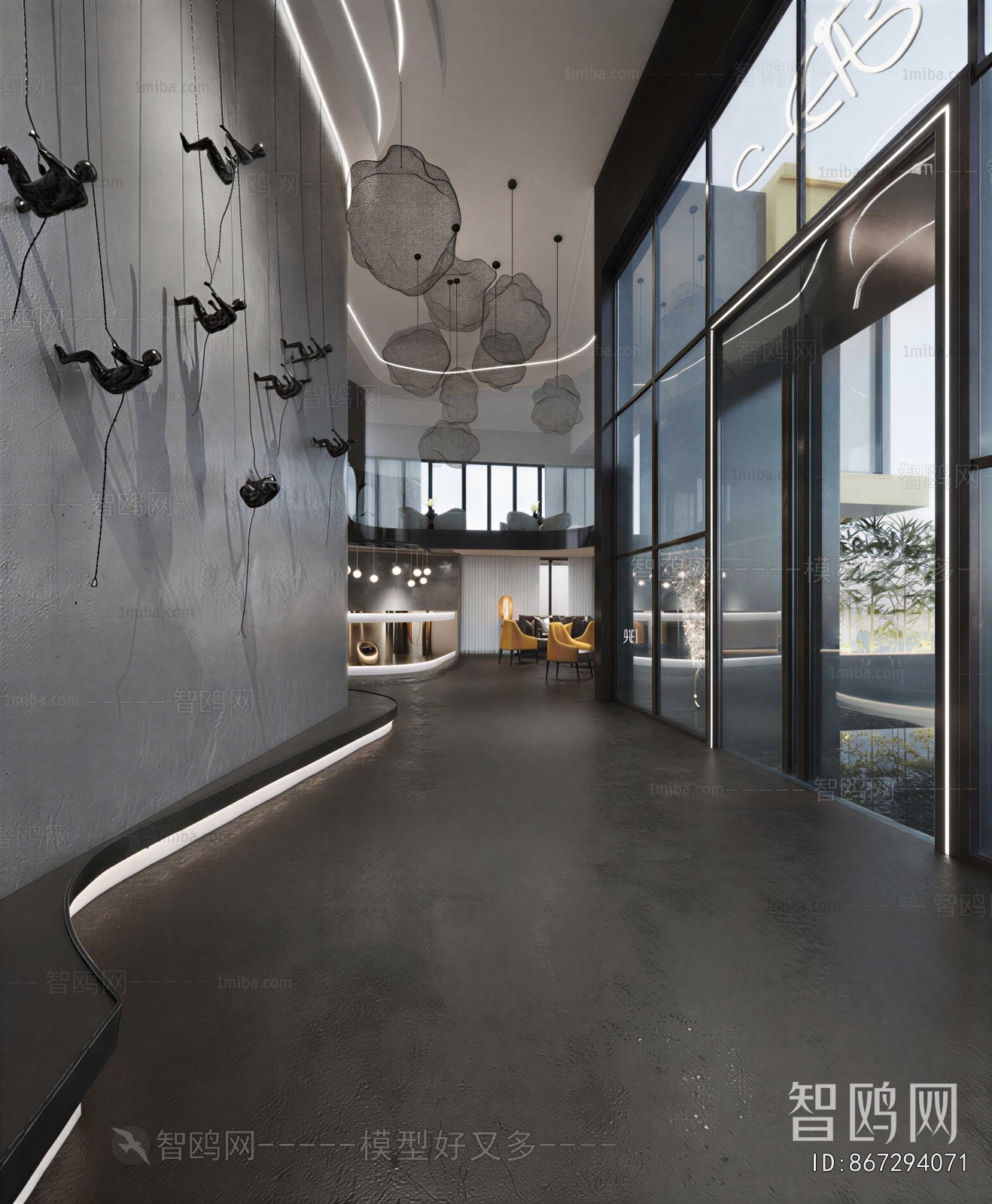 Modern Office Reception Desk