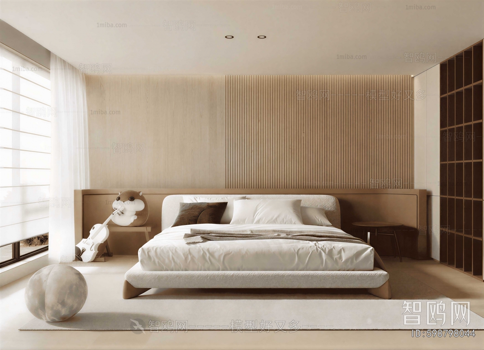 Modern Wabi-sabi Style Bedroom