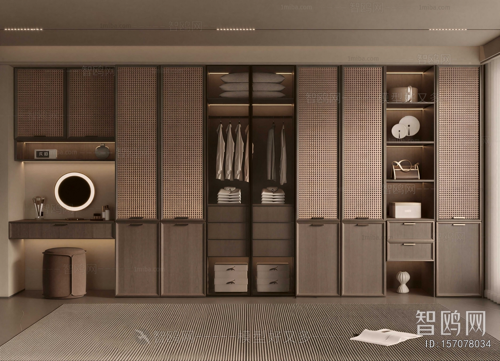 Modern Clothes Storage Area